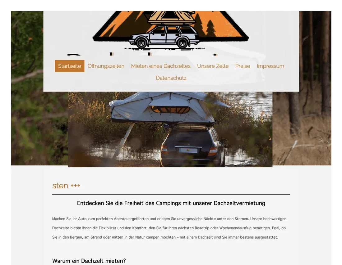 Vorher: Dachzeltvermietung Magdeburg