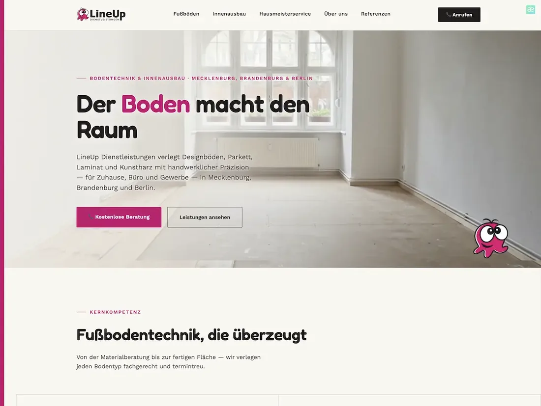 Nachher: LineUp Dienstleistungen