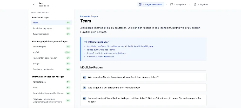 Enterprise Mitarbeiterbefragungs-Tools: Ansicht der Website bzw. Anwendung