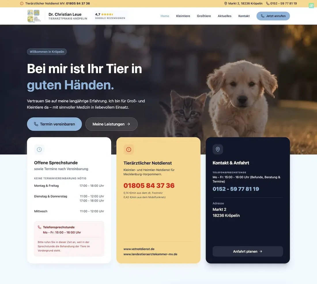 Nachher: Tierarztpraxis Dr. Leue