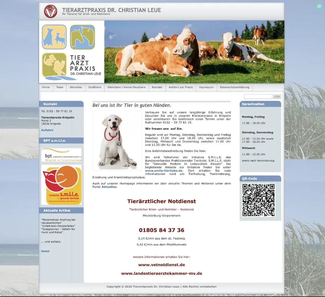Vorher: Tierarztpraxis Dr. Leue
